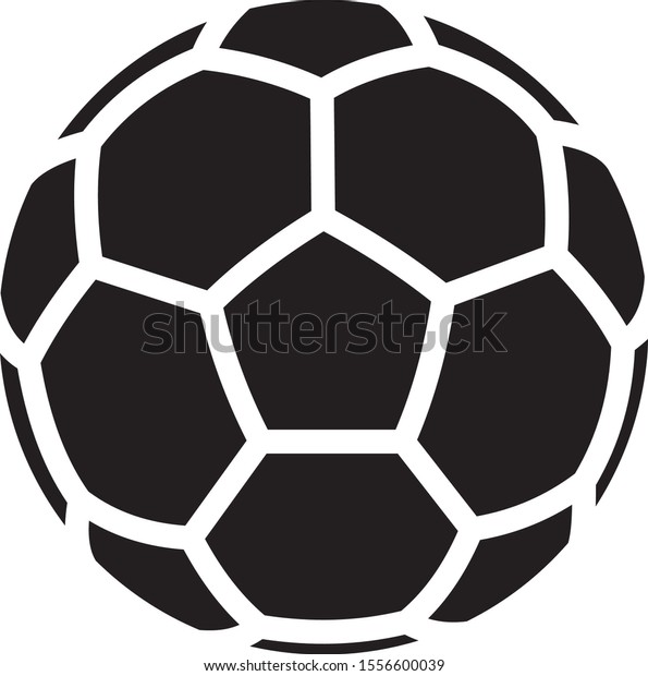 Dibujo de una pelota de fútbol: vector stock (libre regalías) 1556600039 | Shutterstock