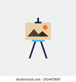 Drawing Board Art Vector Icon Painting