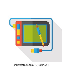 Drawing board flat icon