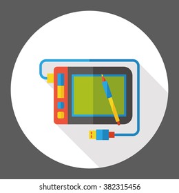 Drawing board flat icon