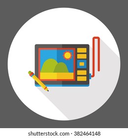 Drawing board flat icon