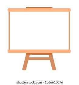 Drawing board icon. Flat design vector illustration.