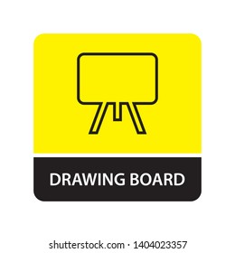 Drawing board icon for web and mobile