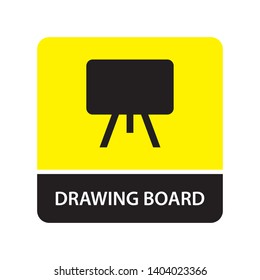 Drawing board icon for web and mobile