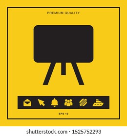 Drawing board icon for web and mobile