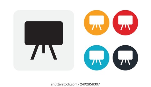 Drawing board icon for web and mobile