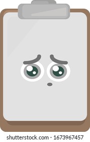 Drawing board, illustration, vector on white background.
