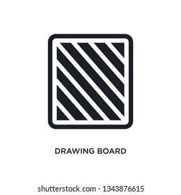 drawing board isolated icon. simple element illustration from sew concept icons. drawing board editable logo sign symbol design on white background. can be use for web and mobile