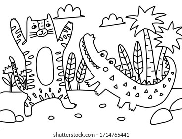 Drawing book for children, drawing book, coloring book, coloring page,