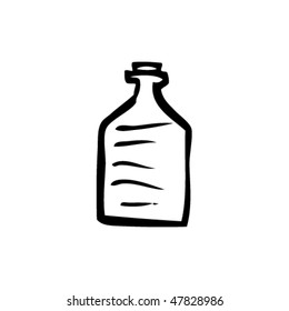 drawing of a bottle