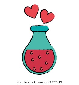 drawing bottle elixir love potion hearts