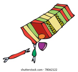 Drawing of a box of sweets