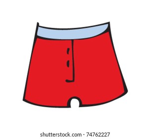 Drawing Of Boxer Shorts