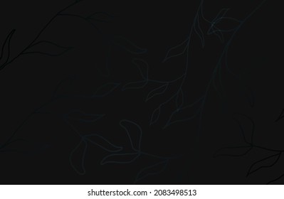 drawing of a branch on a grey background. vector illustration