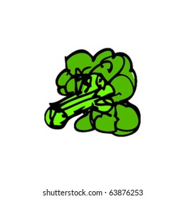 drawing of broccoli
