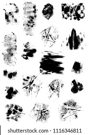 Drawing with a brush, sponge, textile. Gouache. Prints for your design. Background, texture