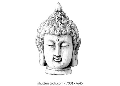 Drawing of a Buddha