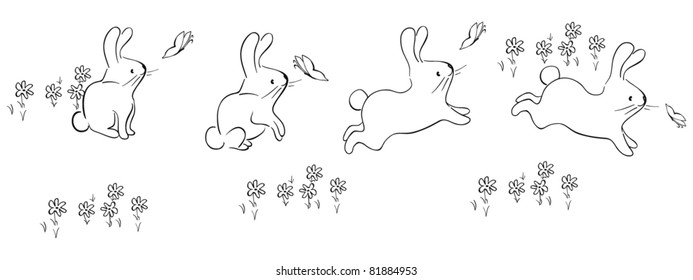 drawing of bunny act