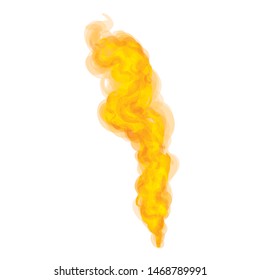 Drawing Of A Bursting Fire Vector Illustration