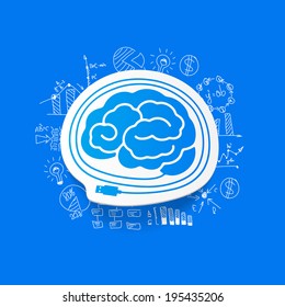 Drawing business formulas: brain