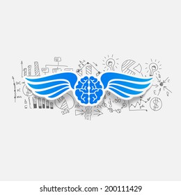 Drawing business formulas: brain