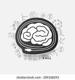 Drawing business formulas: brain