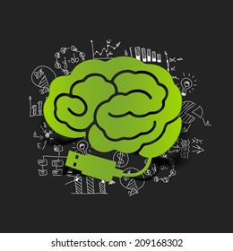 Drawing business formulas: brain