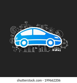 Drawing business formulas: car