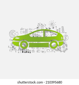 Drawing business formulas: car