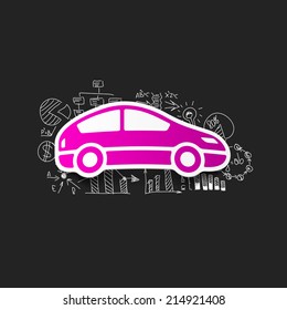 Drawing business formulas: car