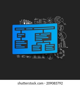 Drawing business formulas: chart
