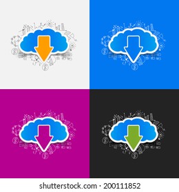 Drawing business formulas: cloud