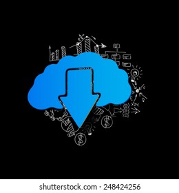 Drawing business formulas: cloud