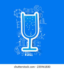 Drawing business formulas: cocktail