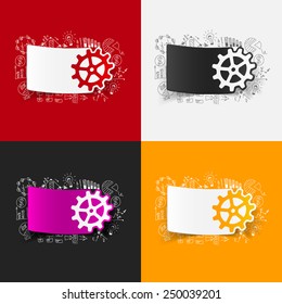 Drawing business formulas: cogwheel