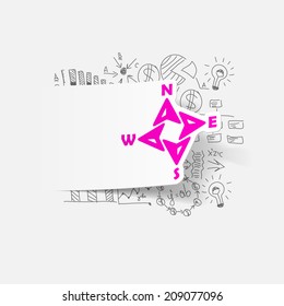 Drawing business formulas: compass