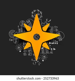 Drawing business formulas: compass