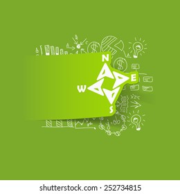 Drawing business formulas: compass