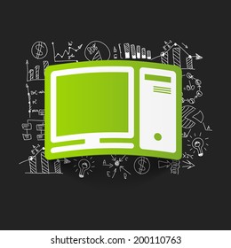 Drawing business formulas: computer