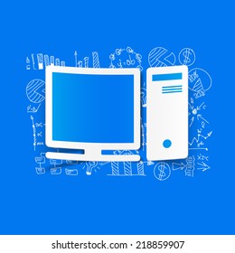 Drawing business formulas: computer