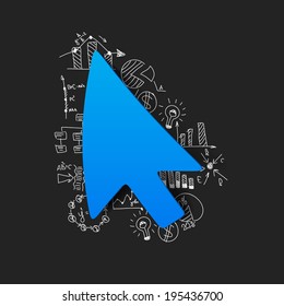 Drawing business formulas: cursor