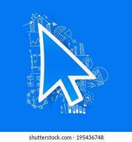Drawing business formulas: cursor