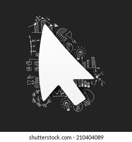 Drawing business formulas: cursor