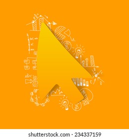 Drawing business formulas: cursor