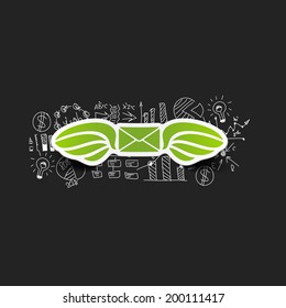 Drawing business formulas: envelope