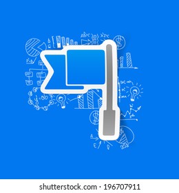 Drawing business formulas: flag