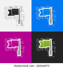 Drawing business formulas: flag