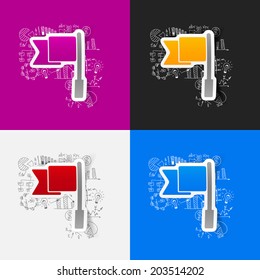 Drawing business formulas: flag