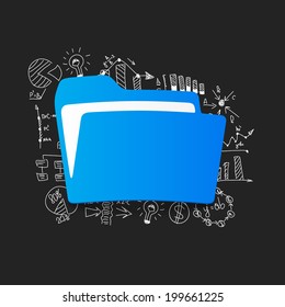 Drawing business formulas: folder