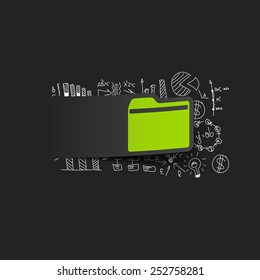 Drawing business formulas: folder